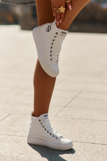 naiste saapad platvormiga Lee Cooper LCIN-25-44-3209L Biale