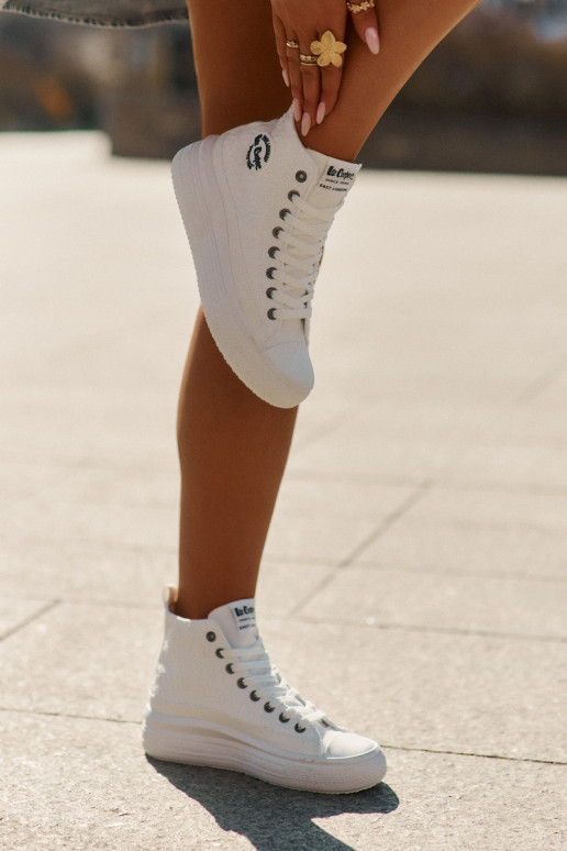 naiste saapad platvormiga Lee Cooper LCIN-25-44-3209L Biale