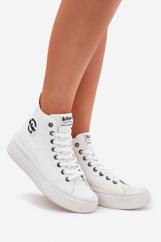 naiste saapad platvormiga Lee Cooper LCIN-25-44-3209L Biale