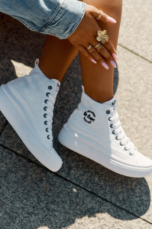 naiste saapad platvormiga Lee Cooper LCIN-25-44-3209L Biale