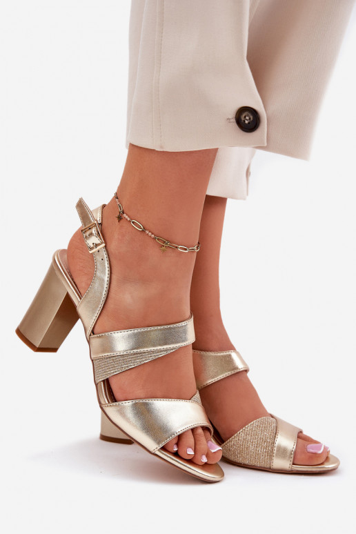 Pealistesandaalid Sergio Leone SK866 Kuldset värvi