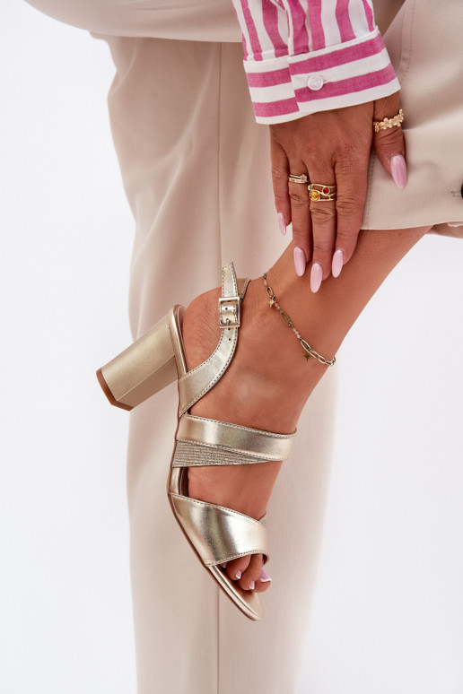 Pealistesandaalid Sergio Leone SK866 Kuldset värvi