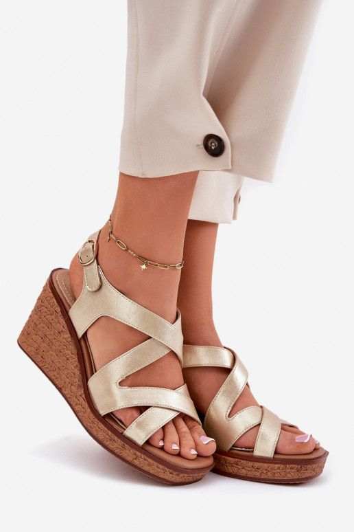 Pealistesandaalid Kiilu peal Sergio Leone SK223 Kuldset värvi