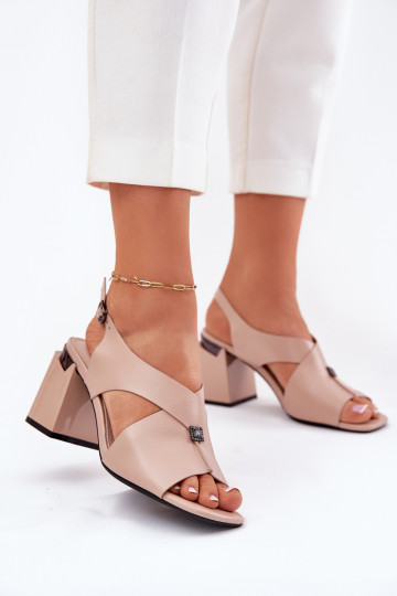 Elegantsed Pealistesandaalid Vinceza 62238 beeži värvi