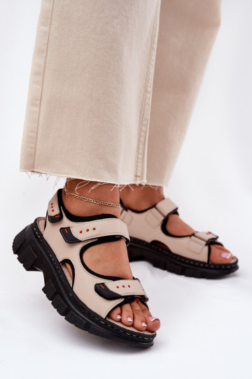 Naistelised sandaalid liimkinnitusega, Artiker 56C0471, beež