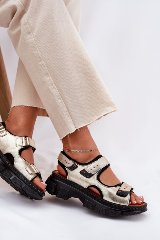 Pealistesandaalid Pealiste omad Z su limpančiais užsegimaisami Artiker 56C0469 Kuldset värvi