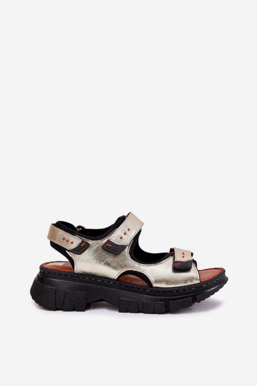 Pealistesandaalid Pealiste omad Z su limpančiais užsegimaisami Artiker 56C0469 Kuldset värvi