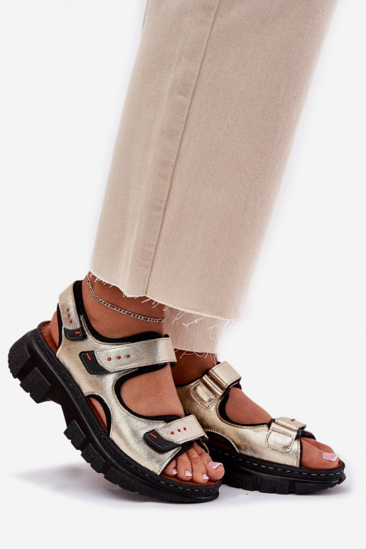 Pealistesandaalid Pealiste omad Z su limpančiais užsegimaisami Artiker 56C0469 Kuldset värvi