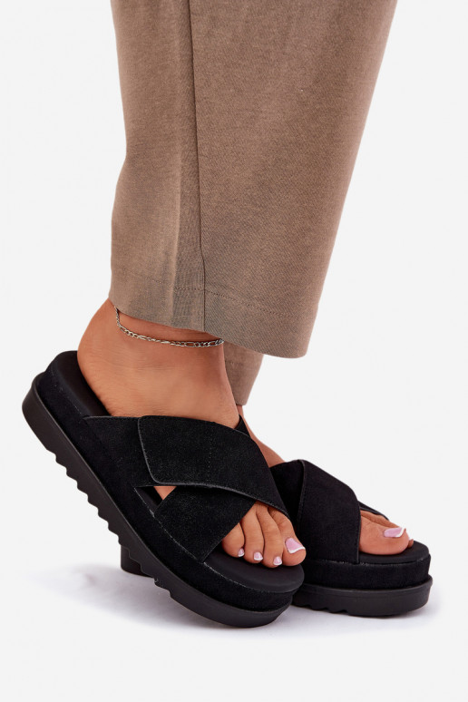 naiste plätud platvormiga Z Przeplatającymi Się Paskami msuud Rinasara