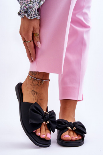 Naistelised nahksussid lipsudega, must, „Becky" 2