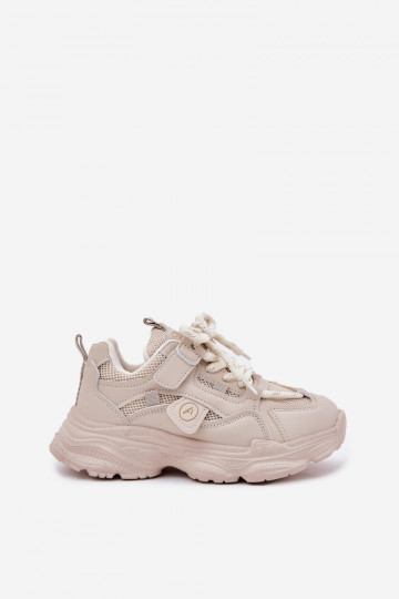 Sneakers tüüpi jalanõud Laste jalanõud platvormiga beeži värvi Hanomess 2