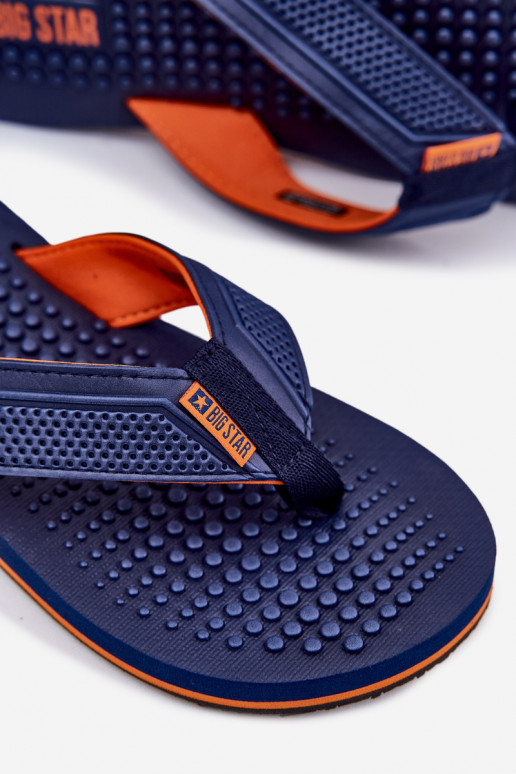 meeste omad Sussid moodsad varbavahe-sandaalid Big Star RR174437 tumesinist värvi