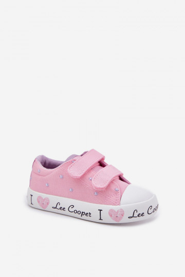 Valgete värvi laste vabaaja kingad Velcro´ga, Lee Cooper LCIN-25-02-3264K