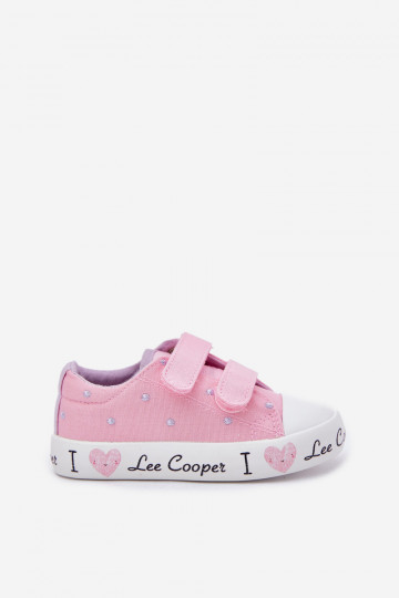 vabaaja jalanõud Laste krõpsudega kinnitatav Lee Cooper LCIN-25-02-3265K Tumeroosad värvi 2