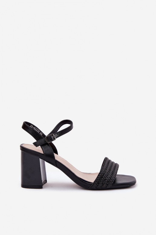 Pealistesandaalid säravate kristallidega I Plecionką Vinceza 62228 msuud