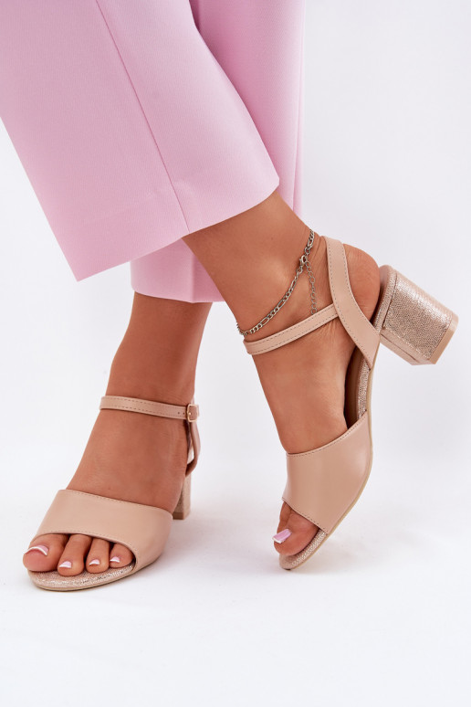Pealistesandaalid Vinceza 20275 beeži värvi
