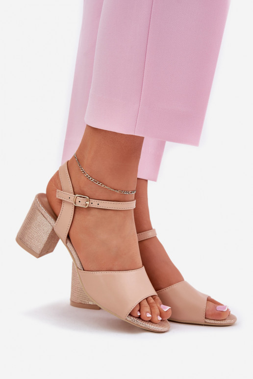 Pealistesandaalid Vinceza 20275 beeži värvi