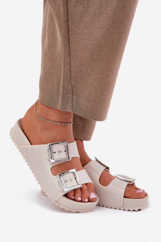 Lõhnav naiste plätud neetide ja pandlaga Ja sära ZAXY RR285056 beeži värvi