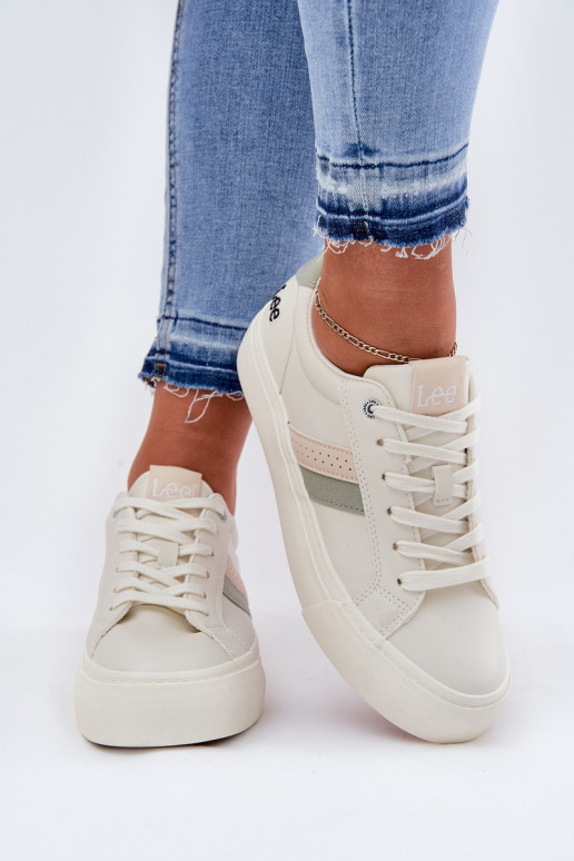 Sneakers tüüpi jalanõud Pealiste omad LEE LAYLA INOMEN LOIN 50251003 Zgaszona Biel Sneakers tüüpi jalanõud Pealiste omad LEE LAYLA INOMEN LOIN 50251003 Zgaszona Biel