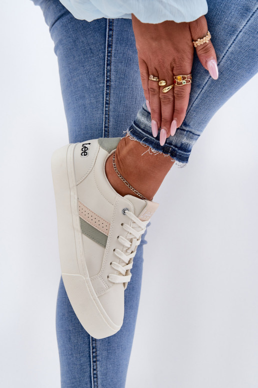 Sneakers tüüpi jalanõud Pealiste omad LEE LAYLA INOMEN LOIN 50251003 Zgaszona Biel Sneakers tüüpi jalanõud Pealiste omad LEE LAYLA INOMEN LOIN 50251003 Zgaszona Biel