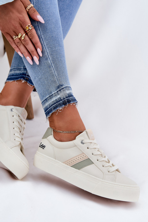 Sneakers tüüpi jalanõud Pealiste omad LEE LAYLA INOMEN LOIN 50251003 Zgaszona Biel Sneakers tüüpi jalanõud Pealiste omad LEE LAYLA INOMEN LOIN 50251003 Zgaszona Biel