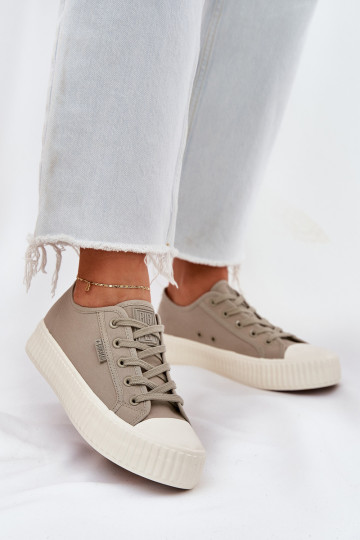 Riidest naiste saapad platvormiga Big Star RR274779 Halli värvi