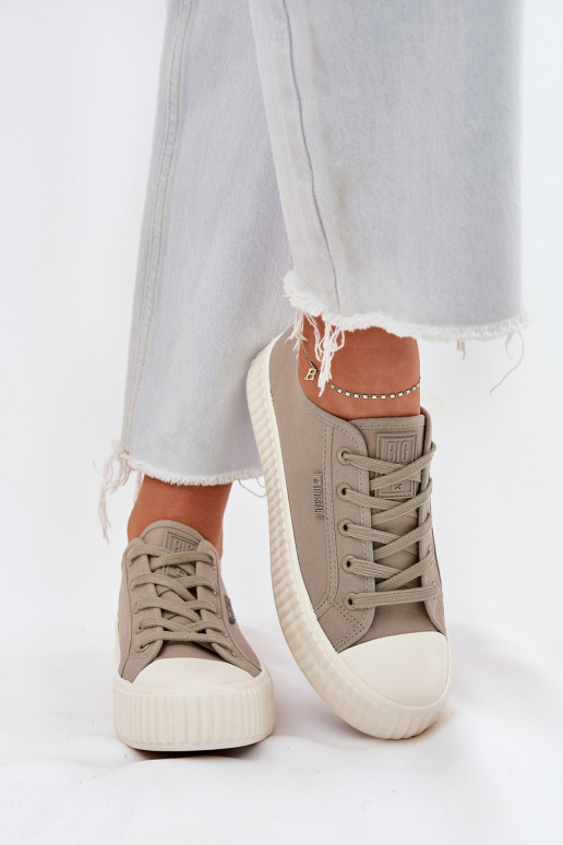 Riidest naiste saapad platvormiga Big Star RR274779 Halli värvi