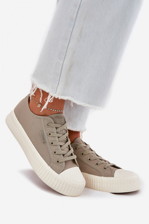 Riidest naiste saapad platvormiga Big Star RR274779 Halli värvi