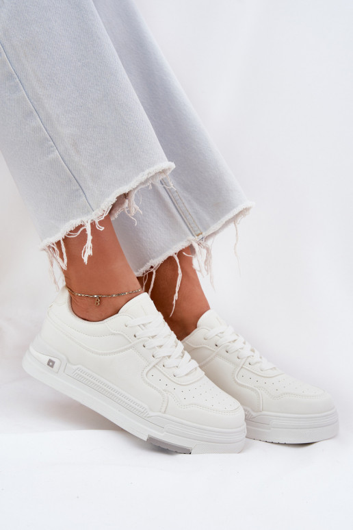 Sellel ondal Sneakers tüüpi jalanõud Pealiste omad Big Star RR274A310 HI-POLY SYSTEM valget värvi