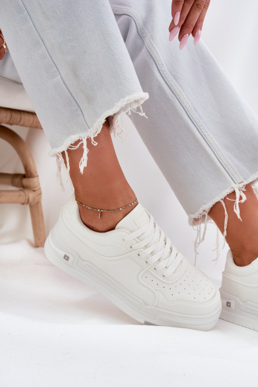 Sellel ondal Sneakers tüüpi jalanõud Pealiste omad Big Star RR274A310 HI-POLY SYSTEM valget värvi