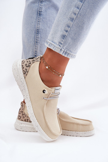 Valgus Riidest jalatsid Pealiste omad McKeylor 96116 beeži värvi