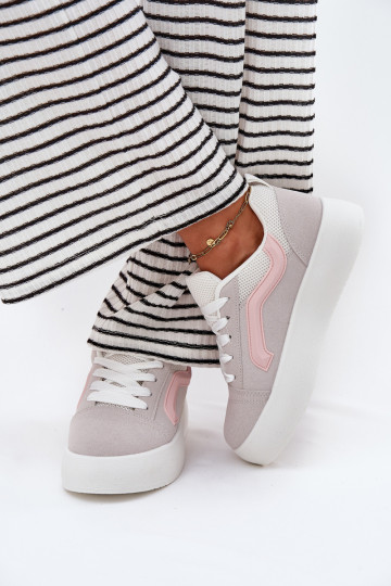 Sneakers tüüpi jalanõud Pealiste omad platvormiga Halli värvi Tellnira 2