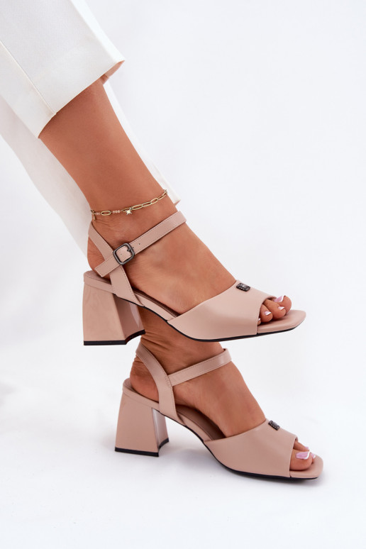 Pealistesandaalid Vinceza 62235 beeži värvi