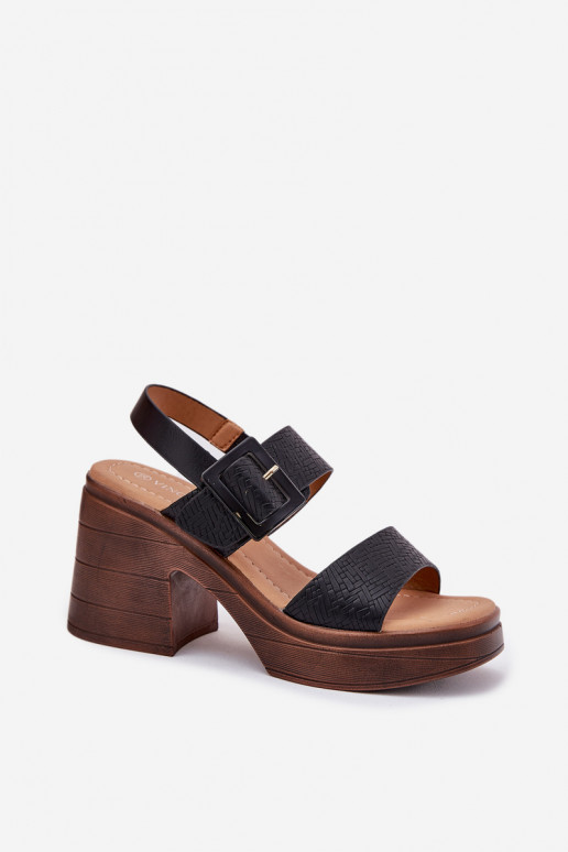 Pealistesandaalid Sellel onssiivsetel kontsadel Ja platvorm Vinceza 17387 msuud