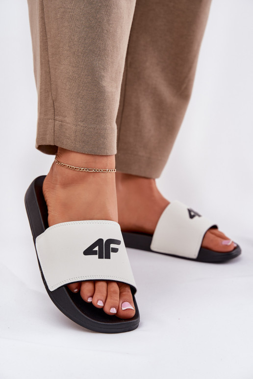 naiste plätud 4F 4FRMM00FSLIF010-10S valget värvi