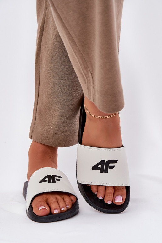 naiste plätud 4F 4FRMM00FSLIF010-10S valget värvi