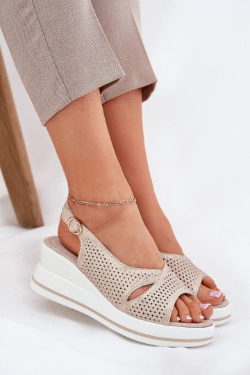 Pealistesandaalid Pealiste omad Kiilu peal S.Barski LR51-660 Kuldset värvi