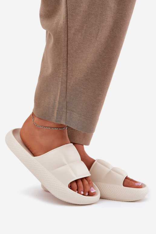 Kerged rannaplätud naiste plätud LEE MAYA SLIDER INOMEN LOIN 50251016 beeži värvi