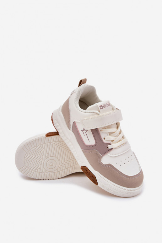 Valgus Sneakers tüüpi jalanõud Laste jalanõud Big Star RR374055 beeži värvi