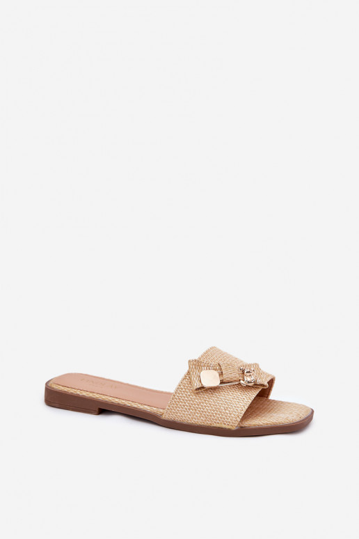 naiste plätud laiade nööridega lipsukesega beeži värvi Sallariela