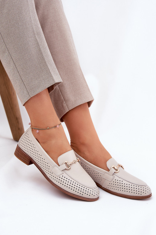 Naistel liivakarva nahast mokasiinid...