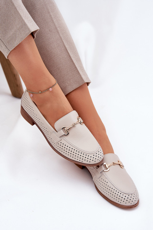 Naistel liivakarva nahast mokasiinid...