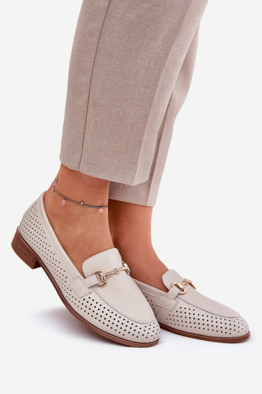 Naistel liivakarva nahast mokasiinid...