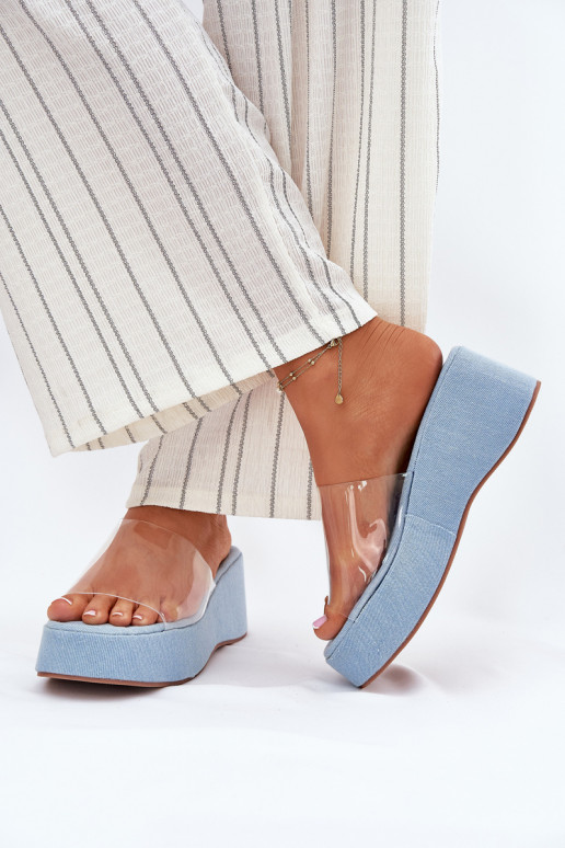 naiste plätud Z Transparentnym Triibudem Kiilu peal Teksariidest Meltiana