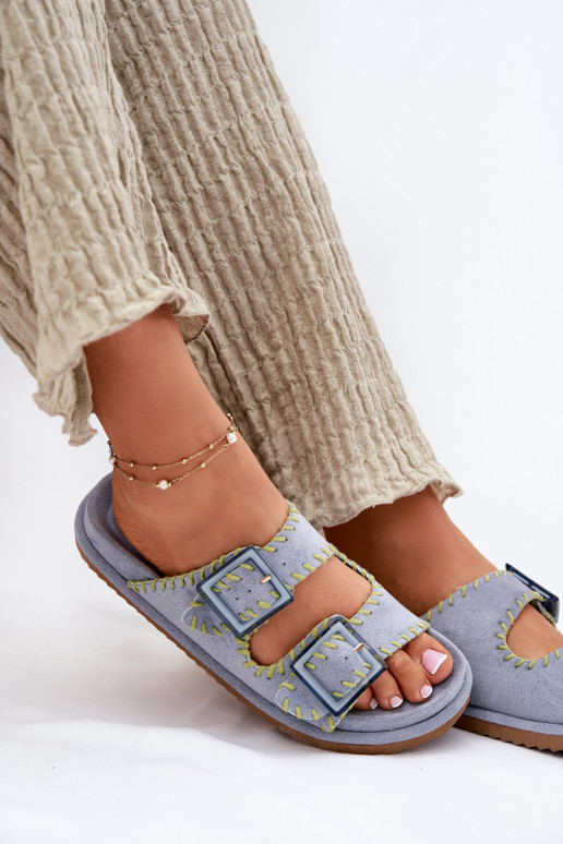 naiste plätud neetide ja pandlaga I Ozdobnym Obszyciem Sinist värvi Visley