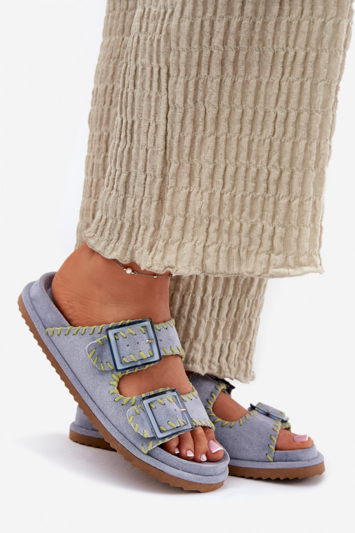 naiste plätud neetide ja pandlaga I Ozdobnym Obszyciem Sinist värvi Visley