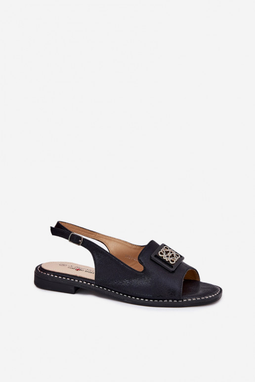 Elegantsed Pealistesandaalid laiade nööridega kaunistustega S.Barski KV51-082 msuud