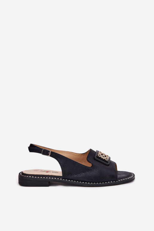 Elegantsed Pealistesandaalid laiade nööridega kaunistustega S.Barski KV51-082 msuud