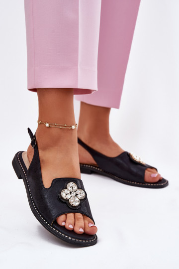 Pealistesandaalid laiade nööridega Koos Ornate Detalem S.Barski KV51-080 msuud