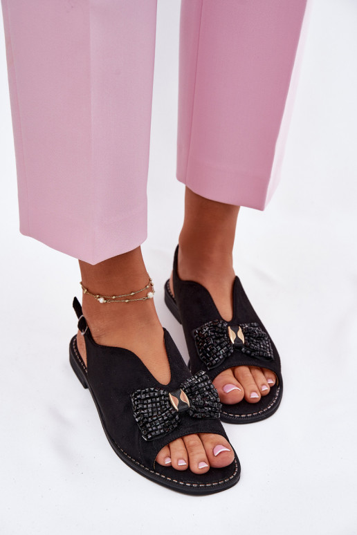 Pealistesandaalid lipsukesega laiade nööridega S.Barski KV51-014 msuud